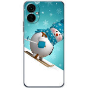 Чехол BoxFace Tecno Camon 19 Neo Skier Snowman