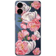 Прозрачный чехол BoxFace Tecno Camon 19 Neo Peony Watercolor Style