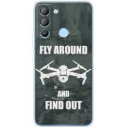 Чехол BoxFace Tecno POP 5 LTE Дрон Fly Around