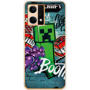 Чехол BoxFace OPPO Reno 7 4G Minecraft Graffiti