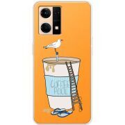 Прозрачный чехол BoxFace OPPO Reno 7 4G Segull in Cofee Pool
