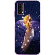 Чехол со стразами BoxFace Blackview A90 Girl with Umbrella