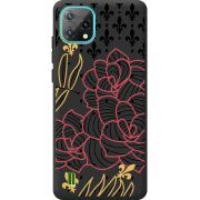 Черный чехол BoxFace Blackview A55 FranceFlowers
