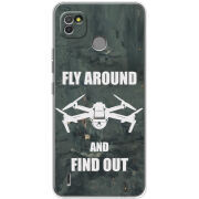 Чехол BoxFace Tecno POP 4 LTE Дрон Fly Around