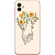 Чехол BoxFace Samsung Galaxy A04e (A042) Flower Hands