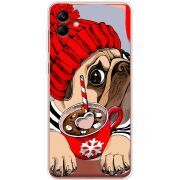 Прозрачный чехол BoxFace Samsung Galaxy A04e (A042) Winter Puggy