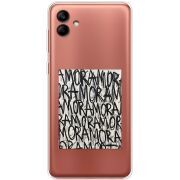 Прозрачный чехол BoxFace Samsung Galaxy A04e (A042) Amor Amor