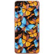 Прозрачный чехол BoxFace Samsung Galaxy A04e (A042) Butterfly Morpho