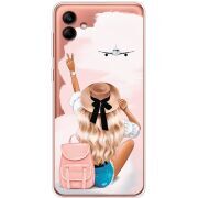 Прозрачный чехол BoxFace Samsung Galaxy A04e (A042) Travel Girl