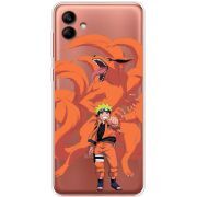 Прозрачный чехол BoxFace Samsung Galaxy A04e (A042) Naruto and Kurama