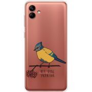 Прозрачный чехол BoxFace Samsung Galaxy A04e (A042) Синиця і калина