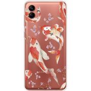 Прозрачный чехол BoxFace Samsung Galaxy A04e (A042) Japanese Koi Fish