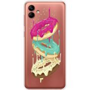 Прозрачный чехол BoxFace Samsung Galaxy A04e (A042) Donuts