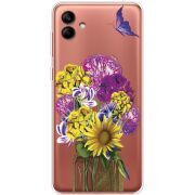 Прозрачный чехол BoxFace Samsung Galaxy A04e (A042) My Bouquet