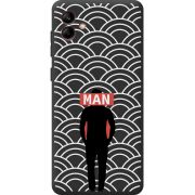 Черный чехол BoxFace Samsung Galaxy A04e (A042) Man Pattern