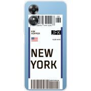 Прозрачный чехол BoxFace OPPO A17 Ticket New York