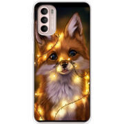 Чехол BoxFace Motorola G41 Різдвяна лисичка