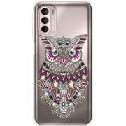 Чехол со стразами Motorola G41 Owl