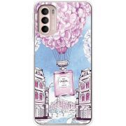 Чехол со стразами Motorola G41 Perfume bottle
