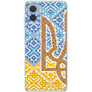 Чехол BoxFace Motorola E22/E22i Тризуб Вишивка