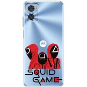 Прозрачный чехол BoxFace Motorola E22/E22i siquid game люди в красном