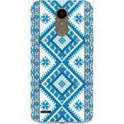 Чехол Uprint LG K10 (2017) M250 Блакитний Орнамент