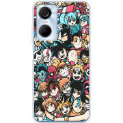 Чехол BoxFace Tecno POP 6 Pro Anime Stickers