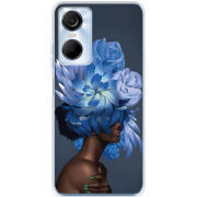 Чехол BoxFace Tecno POP 6 Pro Exquisite Blue Flowers