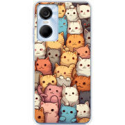 Чехол BoxFace Tecno POP 6 Pro Котики муркотики