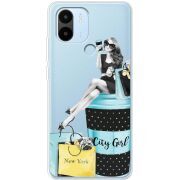 Прозрачный чехол BoxFace Xiaomi Redmi A1 Plus City Girl