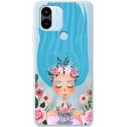 Прозрачный чехол BoxFace Xiaomi Redmi A1 Plus Blue Hair
