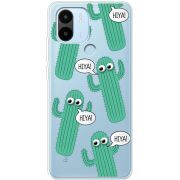 Прозрачный чехол BoxFace Xiaomi Redmi A1 Plus с 3D-глазками HIYA