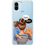 Прозрачный чехол BoxFace Xiaomi Redmi A1 Plus Super Mama and Son