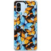 Прозрачный чехол BoxFace Xiaomi Redmi A1 Plus Butterfly Morpho