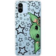 Прозрачный чехол BoxFace Xiaomi Redmi A1 Plus Baby Yoda