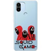 Прозрачный чехол BoxFace Xiaomi Redmi A1 Plus siquid game люди в красном