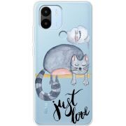 Прозрачный чехол BoxFace Xiaomi Redmi A1 Plus Just Love