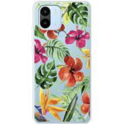 Прозрачный чехол BoxFace Xiaomi Redmi A1 Plus Tropical Flowers