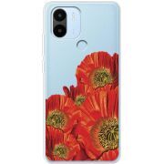 Прозрачный чехол BoxFace Xiaomi Redmi A1 Plus Red Poppies