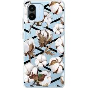 Прозрачный чехол BoxFace Xiaomi Redmi A1 Plus Cotton flowers