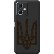 Черный чехол BoxFace Xiaomi Redmi Note 12 (China) Ukrainian Trident