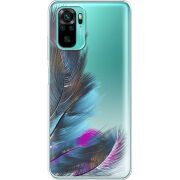 Прозрачный чехол BoxFace Xiaomi Poco M5s Feathers