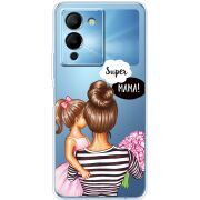 Прозрачный чехол BoxFace Infinix Note 12 (G96) Super Mama and Daughter