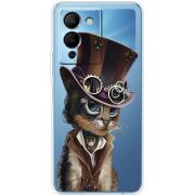 Прозрачный чехол BoxFace Infinix Note 12 (G96) Steampunk Cat