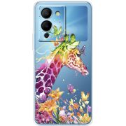 Прозрачный чехол BoxFace Infinix Note 12 (G96) Colorful Giraffe
