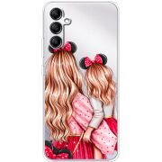 Прозрачный чехол BoxFace Samsung Galaxy A34 5G (A346) Mouse Girls