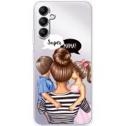 Прозрачный чехол BoxFace Samsung Galaxy A34 5G (A346) Super Mama