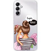 Прозрачный чехол BoxFace Samsung Galaxy A34 5G (A346) Super Mama and Daughter