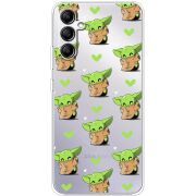 Прозрачный чехол BoxFace Samsung Galaxy A34 5G (A346) Pattern Baby Yoda