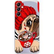 Прозрачный чехол BoxFace Samsung Galaxy A34 5G (A346) Winter Puggy